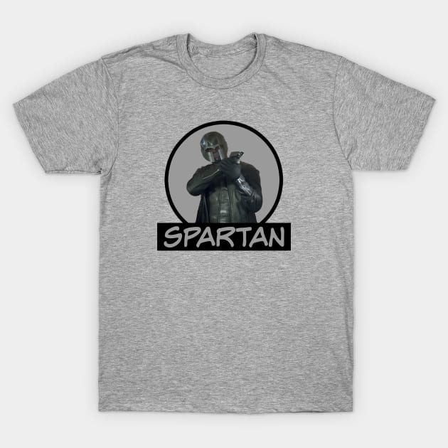 Spartan with Gun - John Diggle - Comic Book Text T-Shirt by FangirlFuel